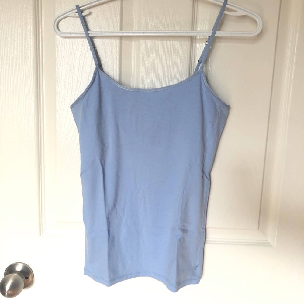 2/$15🌟 American Eagle Baby Blue Camisole with Shelf-Bra